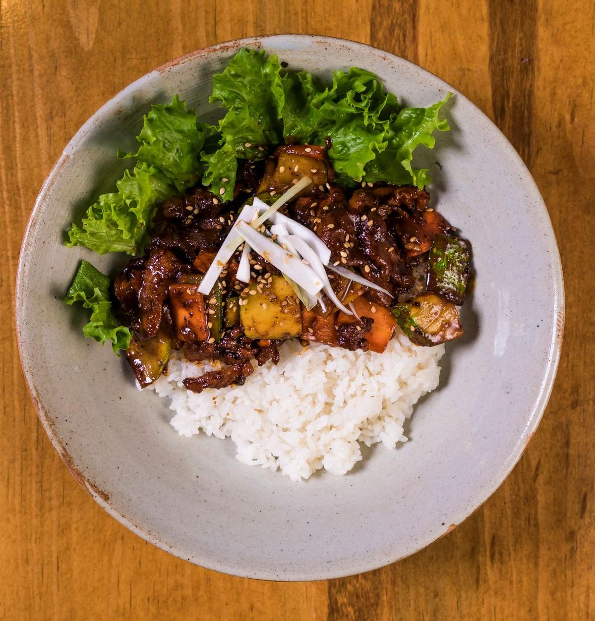 Vegetable Stir-Fry with Rice