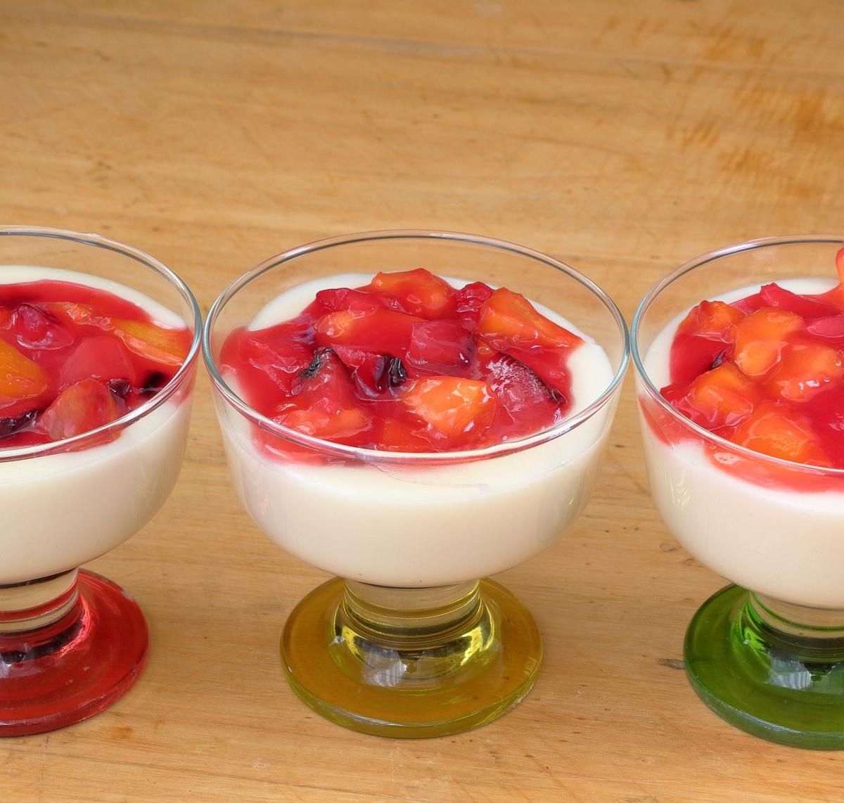 Yogurt with Fruit Topping
