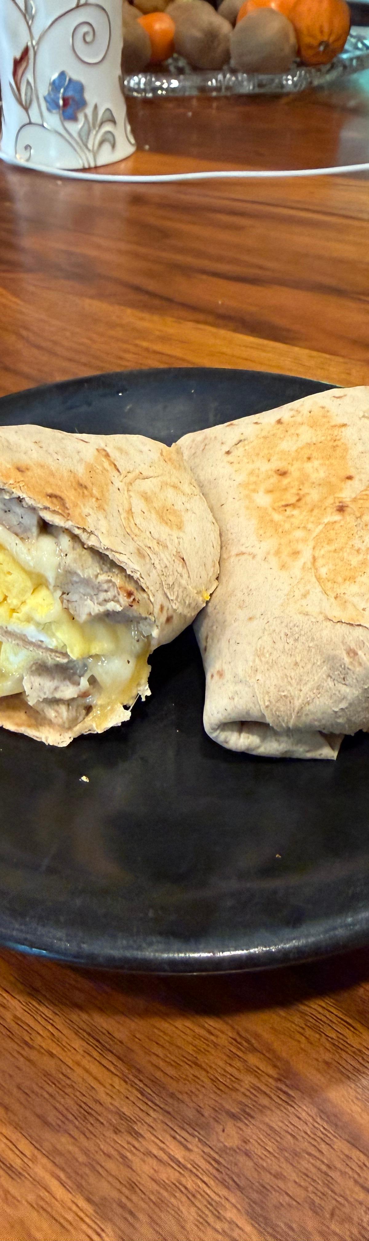 Ham, Egg & Cheese Breakfast Wrap