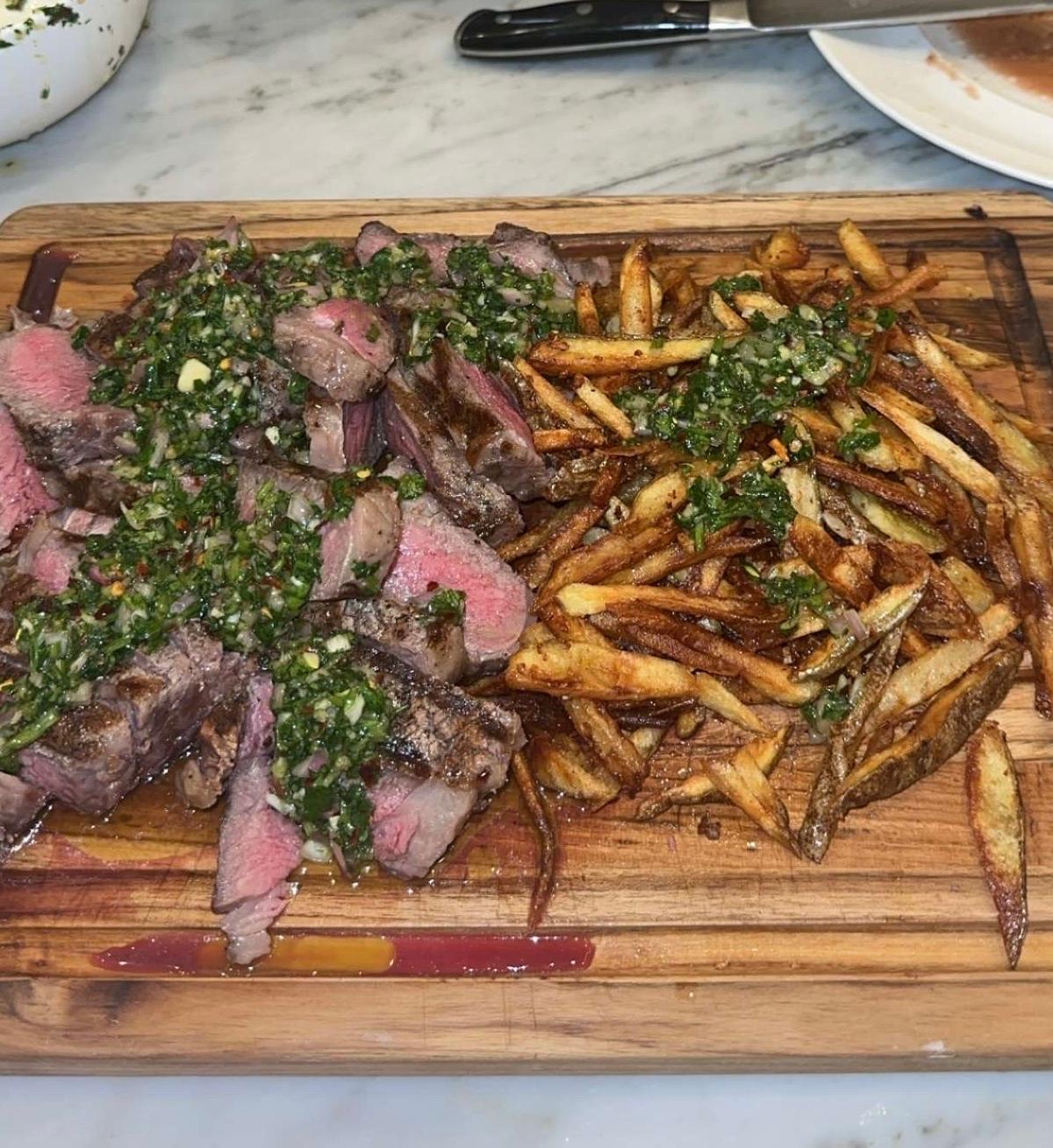 Skirt Steak Frites with Chimichurri
