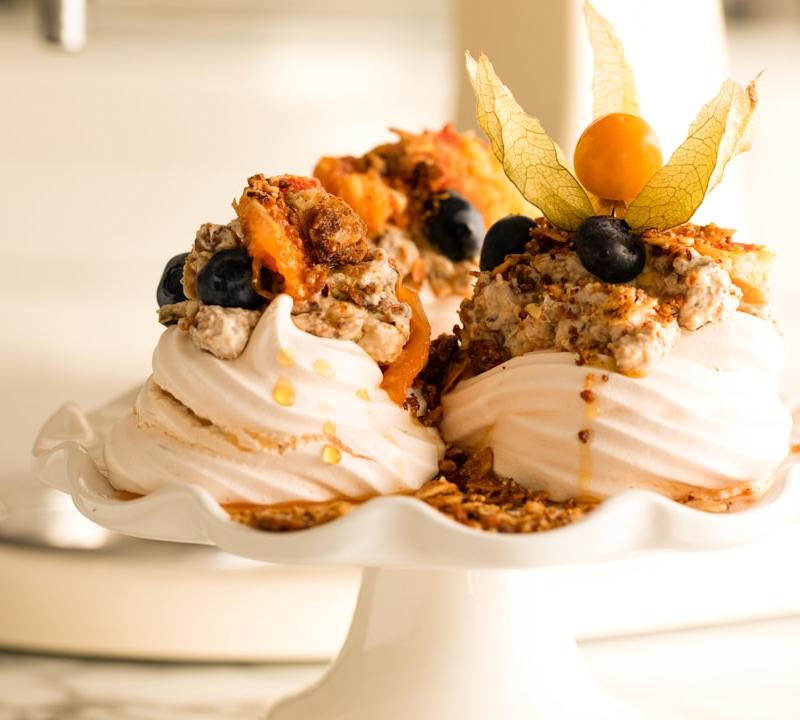 10-Min Berry Pavlova Nests