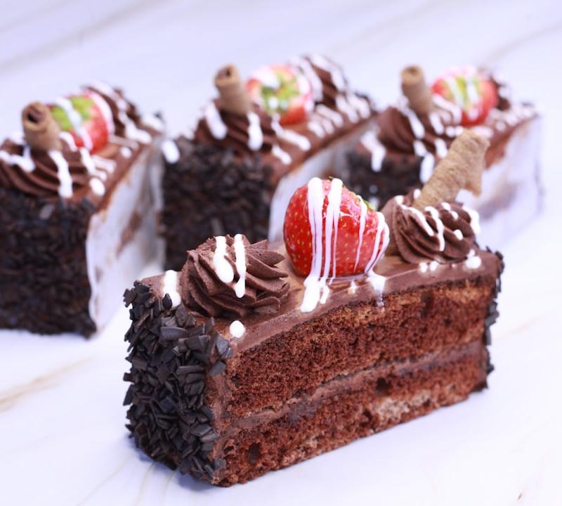 10-Min Chocolate Cake Stack with Berries