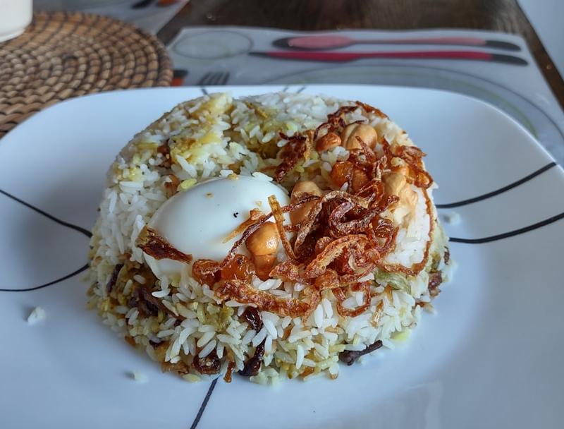 Egg Biryani Rice Bowl