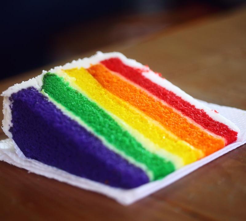 10-Min Rainbow Layer Cake Jar