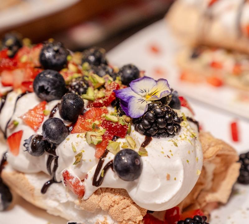 10-Minute Berry Pavlova Nests