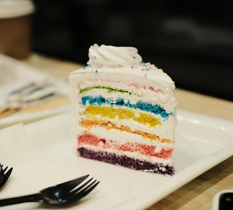 10-Minute Rainbow Cake Layer Stack