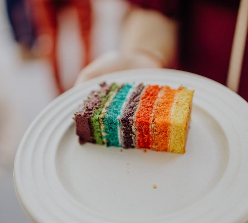 10-Minute Rainbow Layer Cake