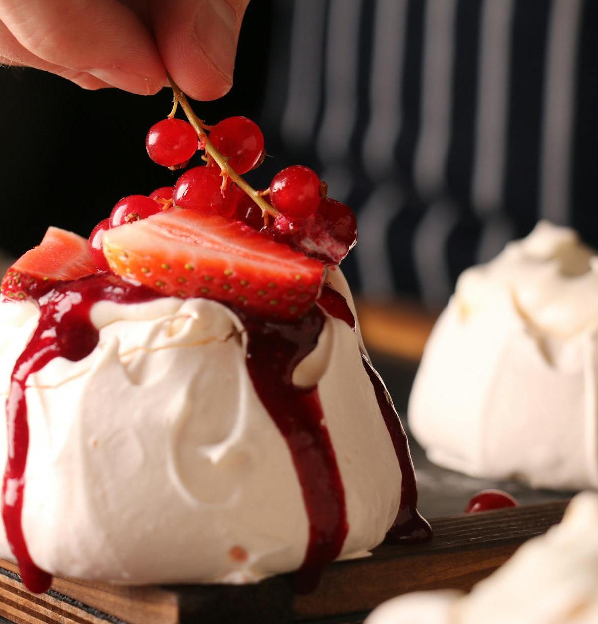 15-Min Berry Pavlova Nests