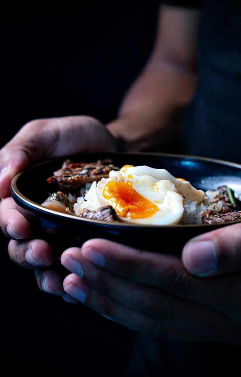 15-Min Gyudon — Soy Beef & Soft Egg Rice