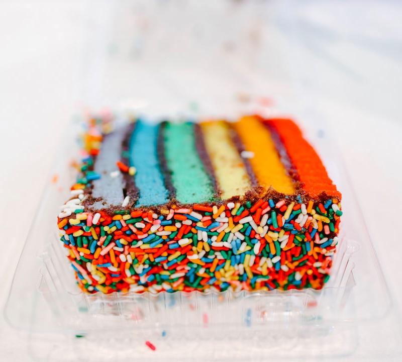 15-Min Rainbow Cake Layer Stack