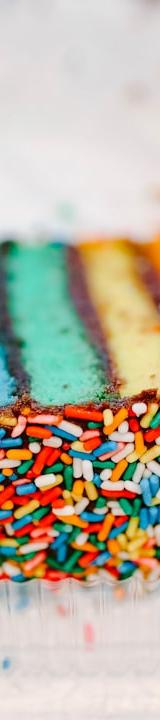 15-Min Rainbow Cake Layer Stack