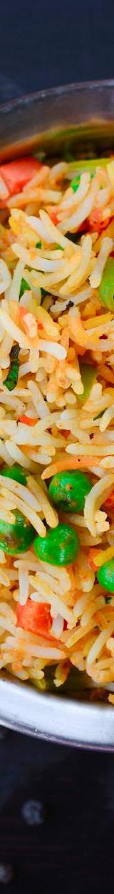 15-Min Vegetable Pulao with Basmati Rice