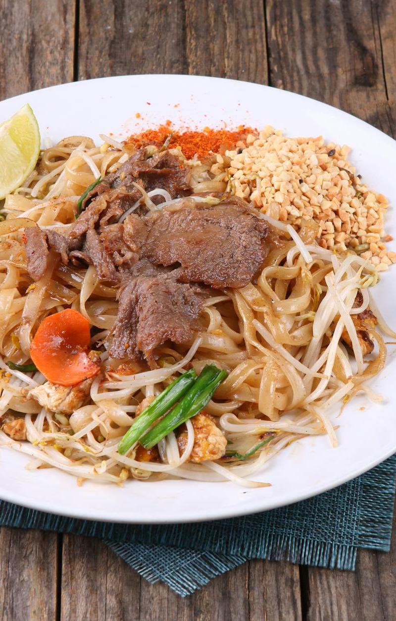 15-Minute Pad Thai with Crispy Chicken