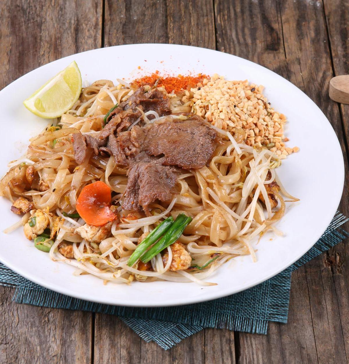 15-Minute Pad Thai with Crispy Chicken