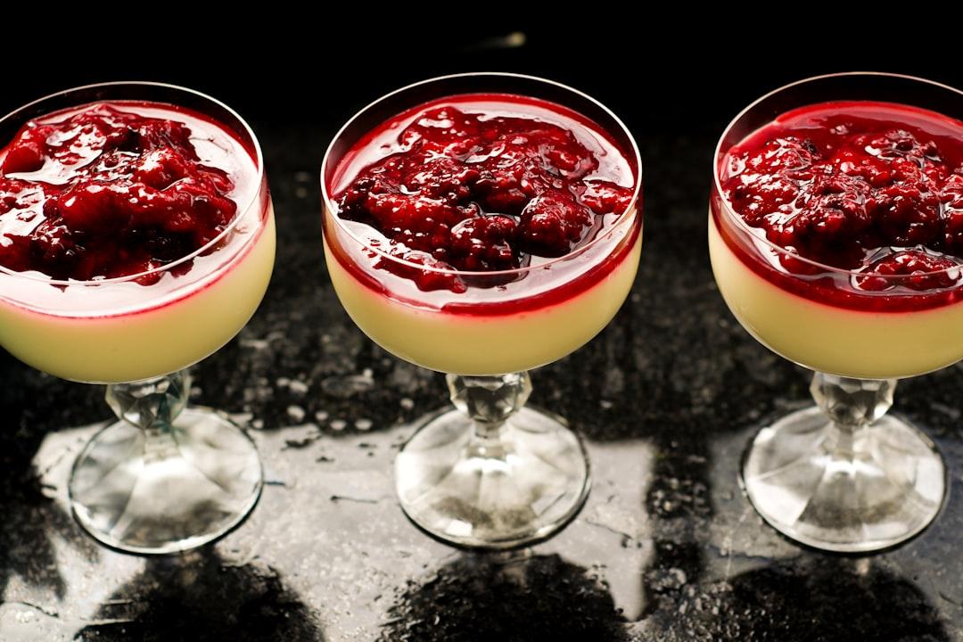 15-Minute Panna Cotta with Berry Compote