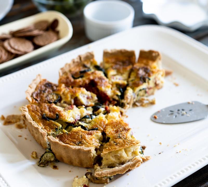 20-Min Cheesy Veggie Tart