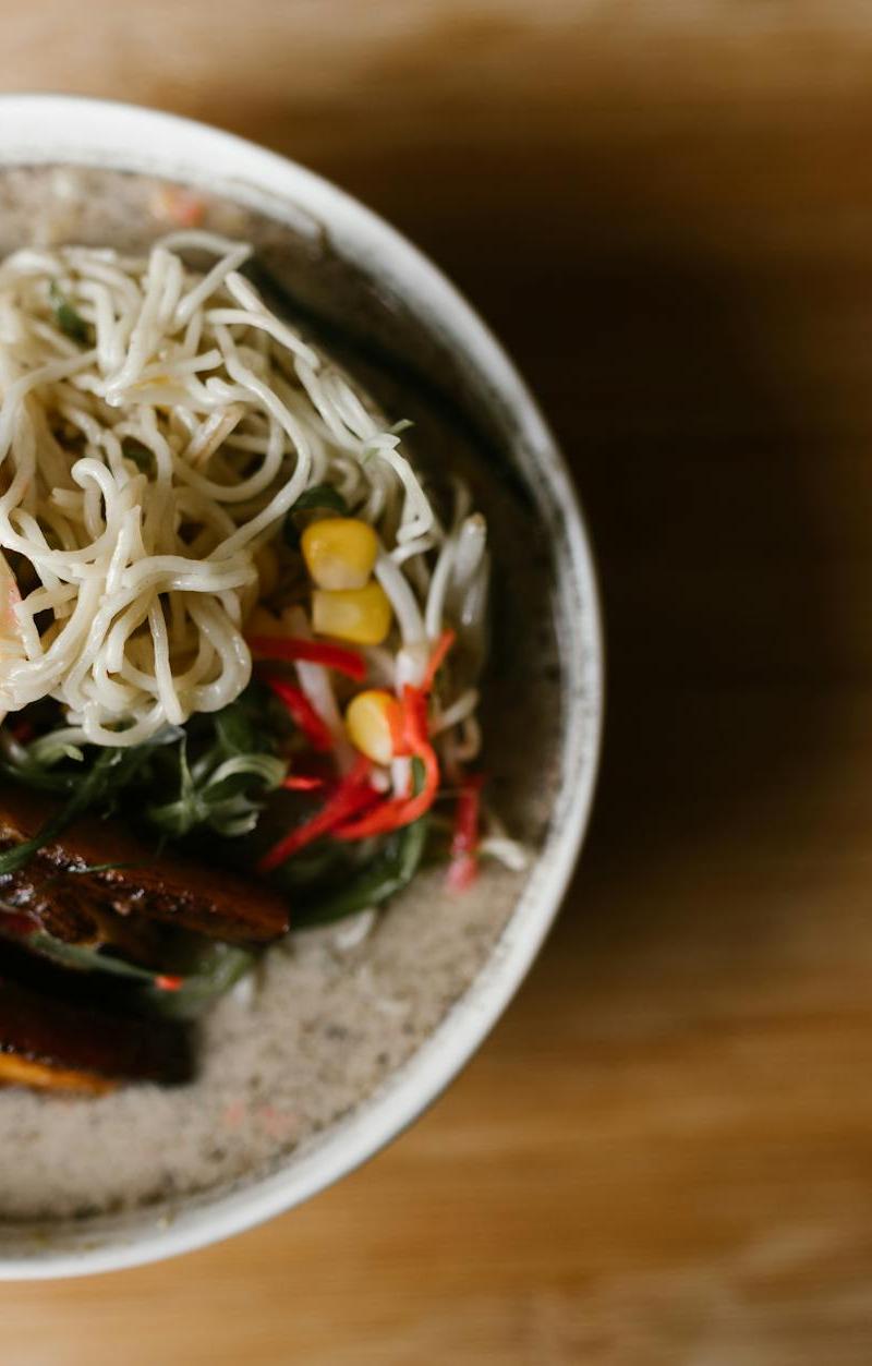 20-Min Filipino Mami — Egg Noodles & Broth
