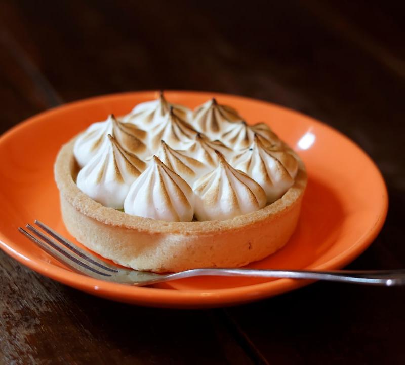 20-Minute Lemon Curd Tart with Torched Meringue