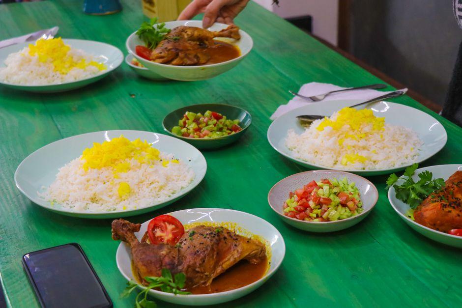 20-Minute Saffron Chicken & Rice