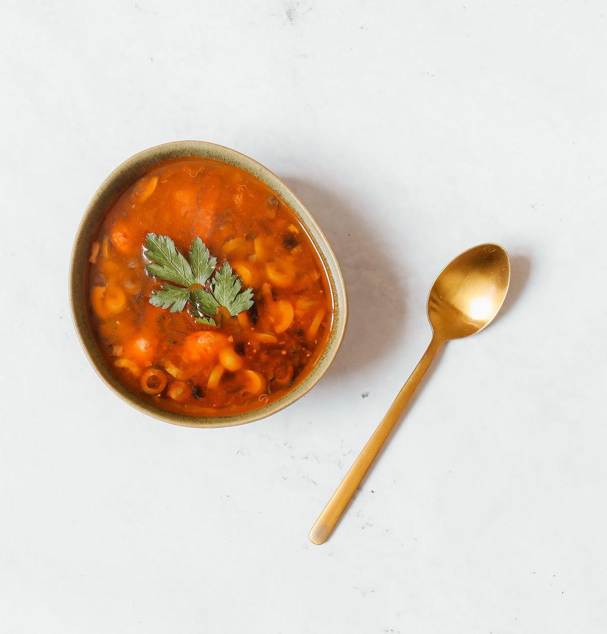 20-Minute Solyanka — Russian Meat Soup