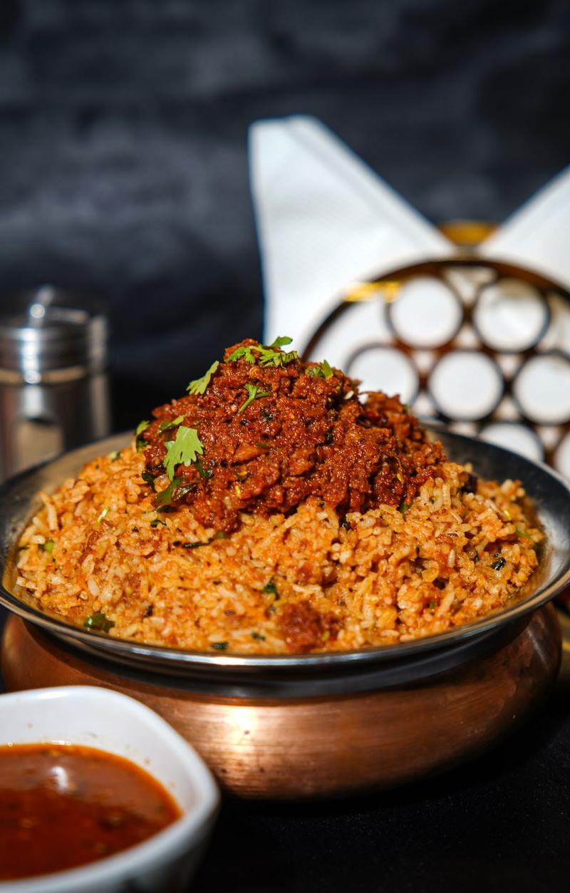 20-Min Biryani Bowl with Lamb & Raita