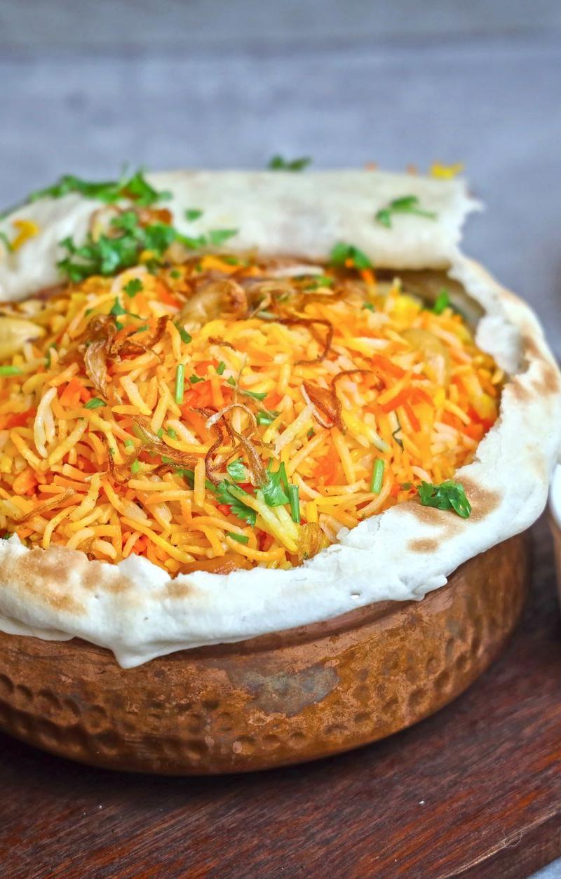 20-Min Biryani Rice with Spiced Lamb & Raita