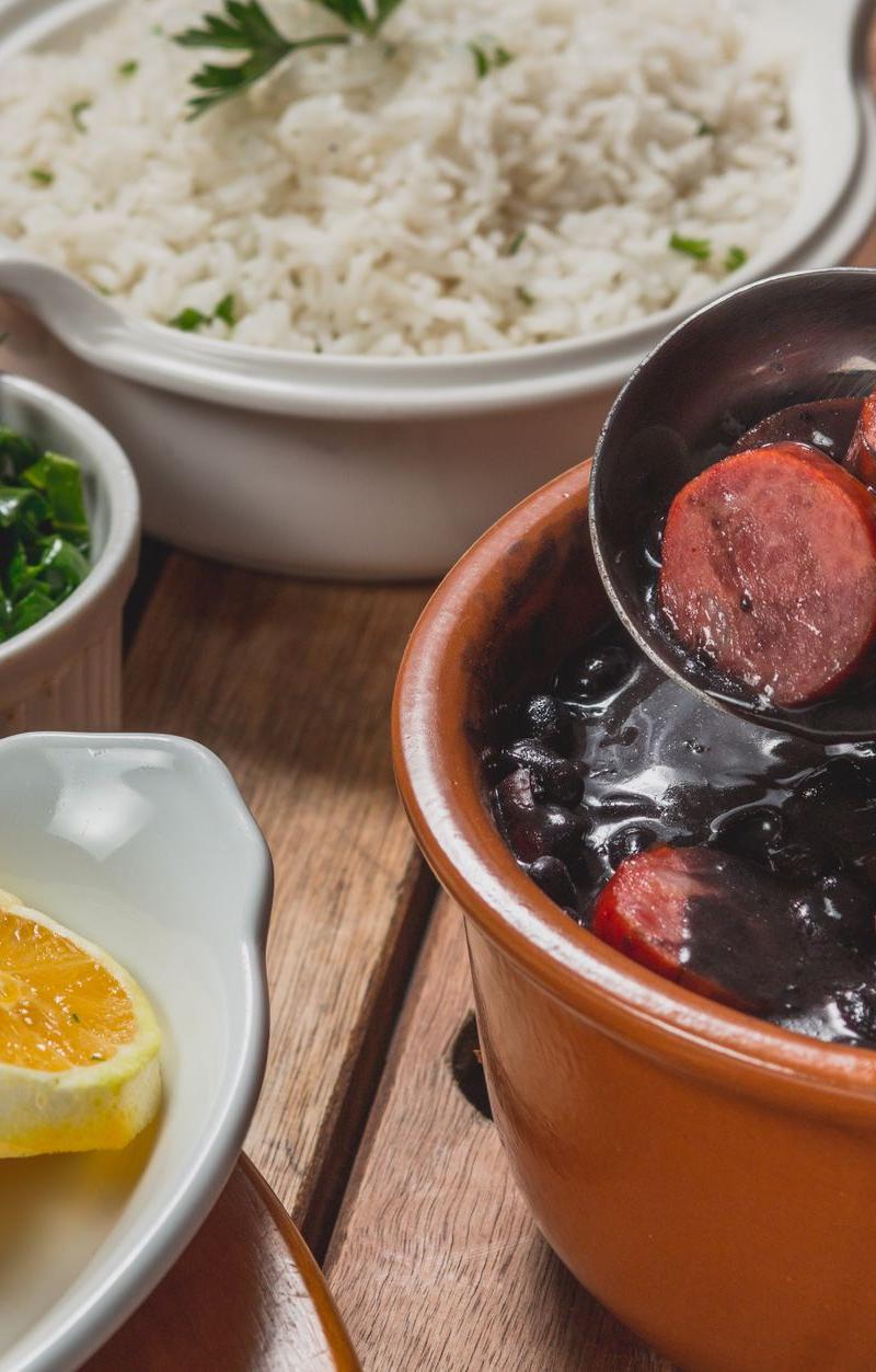 20-Min Feijoada Bowl with Crispy Collards