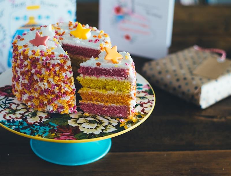 25-Minute Rainbow Layer Cake