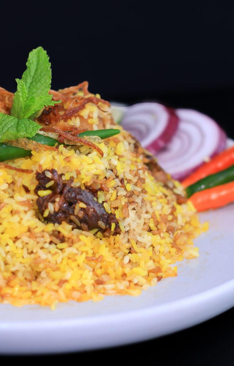 25-Min Biryani Rice with Spiced Lamb & Eggs