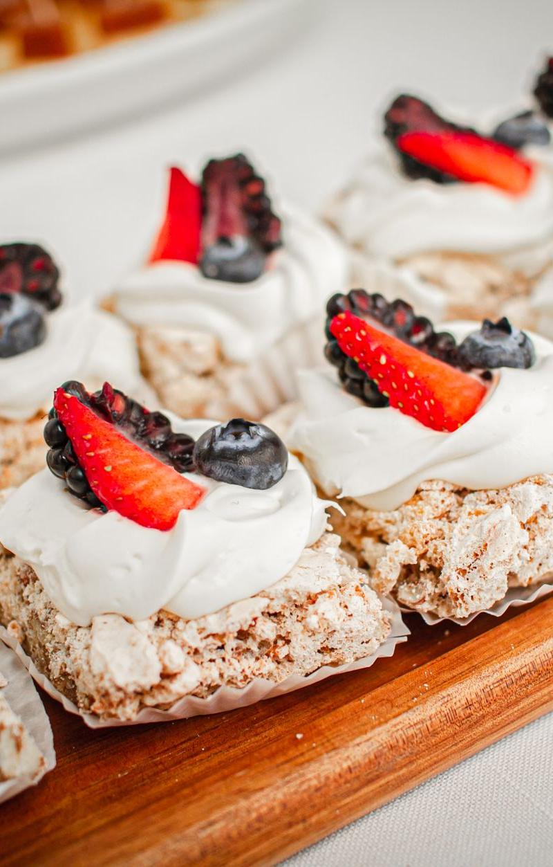 30-Min Berry Pavlova Nests