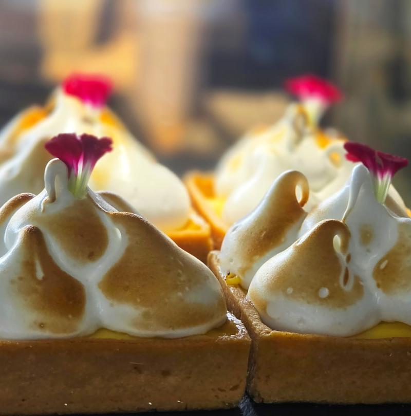 30-Min Lemon Curd Tart with Torched Meringue