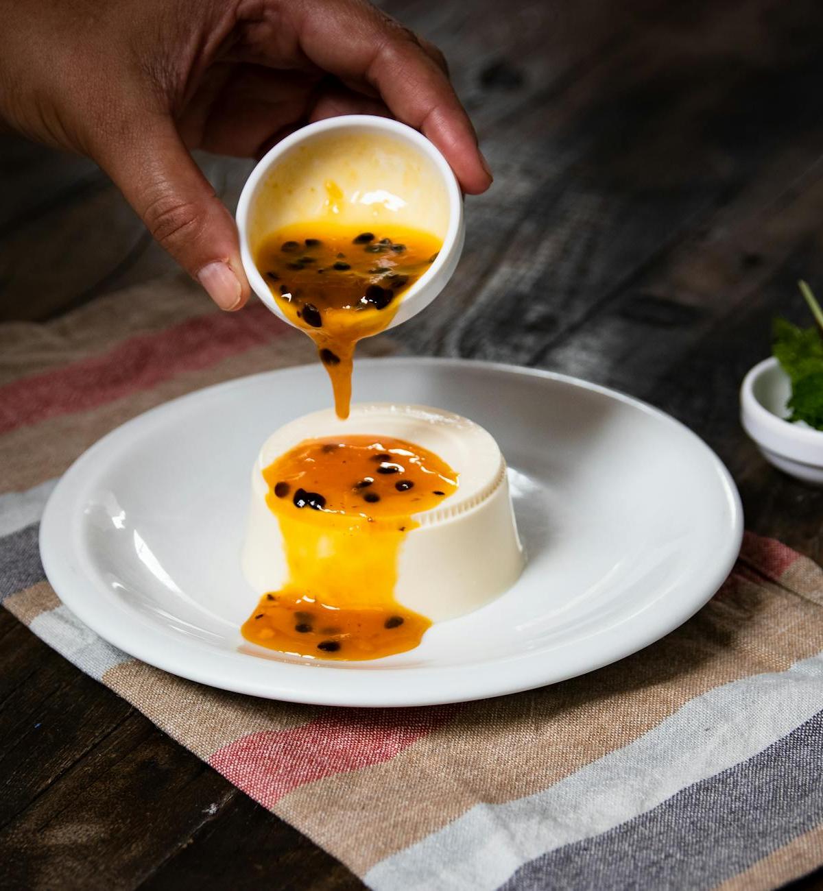 35-Minute Panna Cotta with Passion Fruit