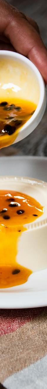 35-Minute Panna Cotta with Passion Fruit