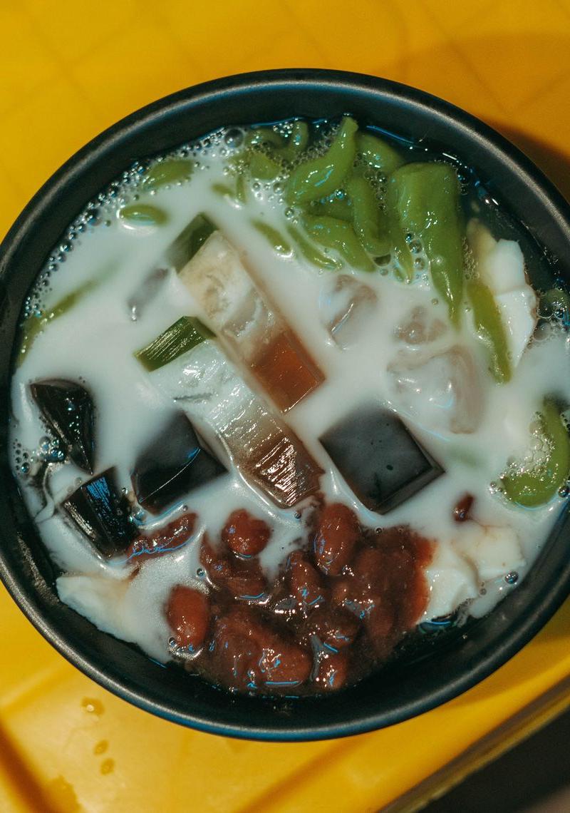 5-Min Cendol — Pandan Jelly & Coconut Ice