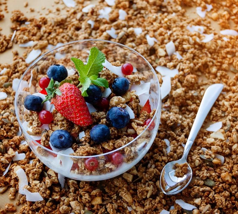 Acai Bowl with Granola and Berries