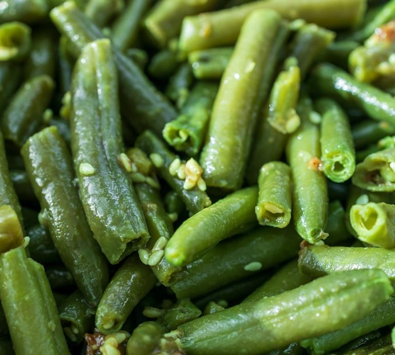 Air Fryer Green Beans with Garlic & Parmesan