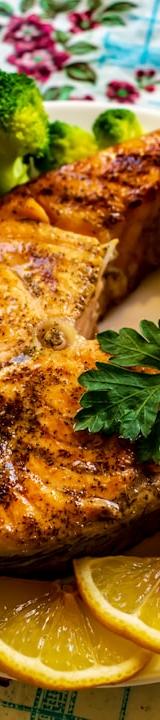 Air Fryer Salmon with Lemon & Dill