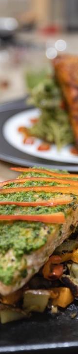 Air Fryer Salmon with Lemon & Herbs