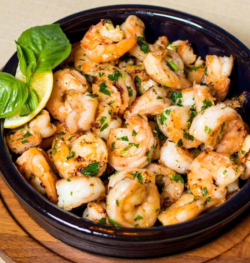 Air Fryer Shrimp with Garlic & Lemon
