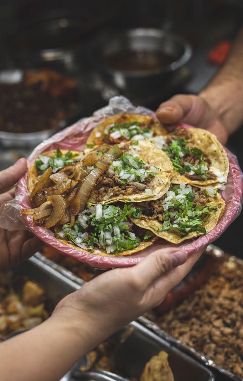 15-Min Al Pastor Tacos with Grilled Onions