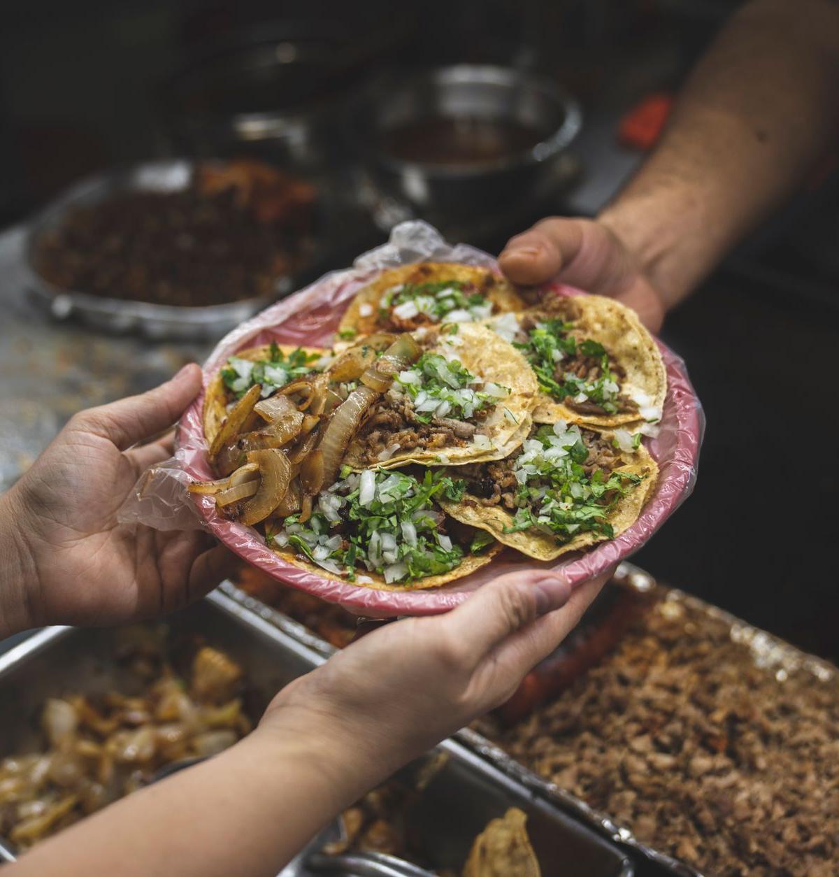 15-Min Al Pastor Tacos with Grilled Onions