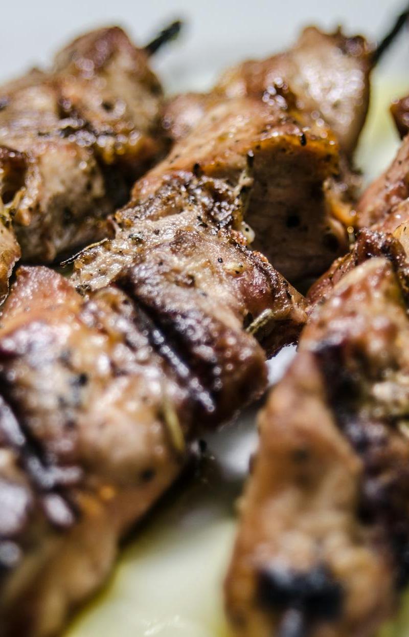Aleppo Spiced Lamb Kebab with Broccoli
