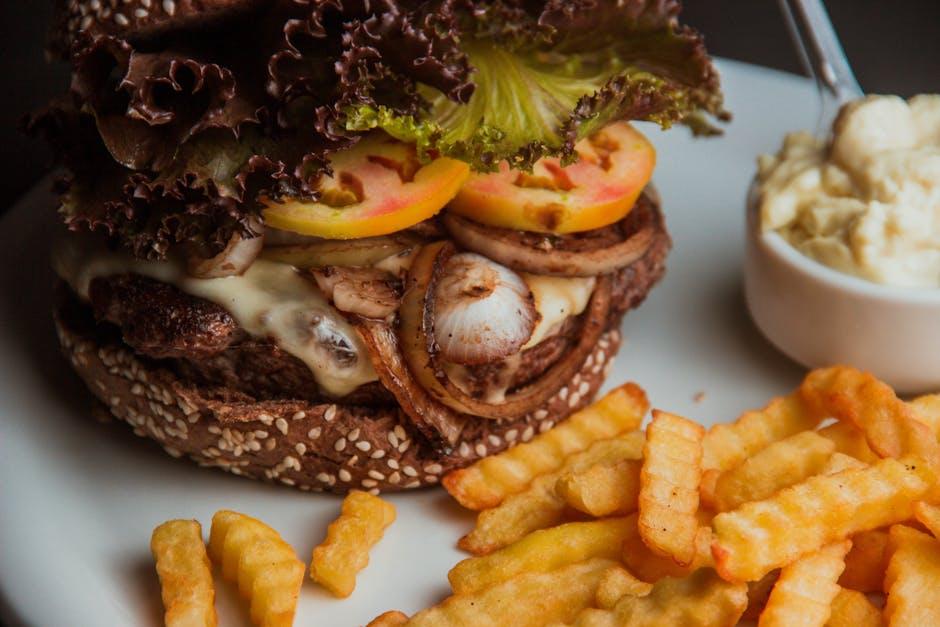 Crispy Poppy Seed Potatoes with Fresh Onion & Lettuce