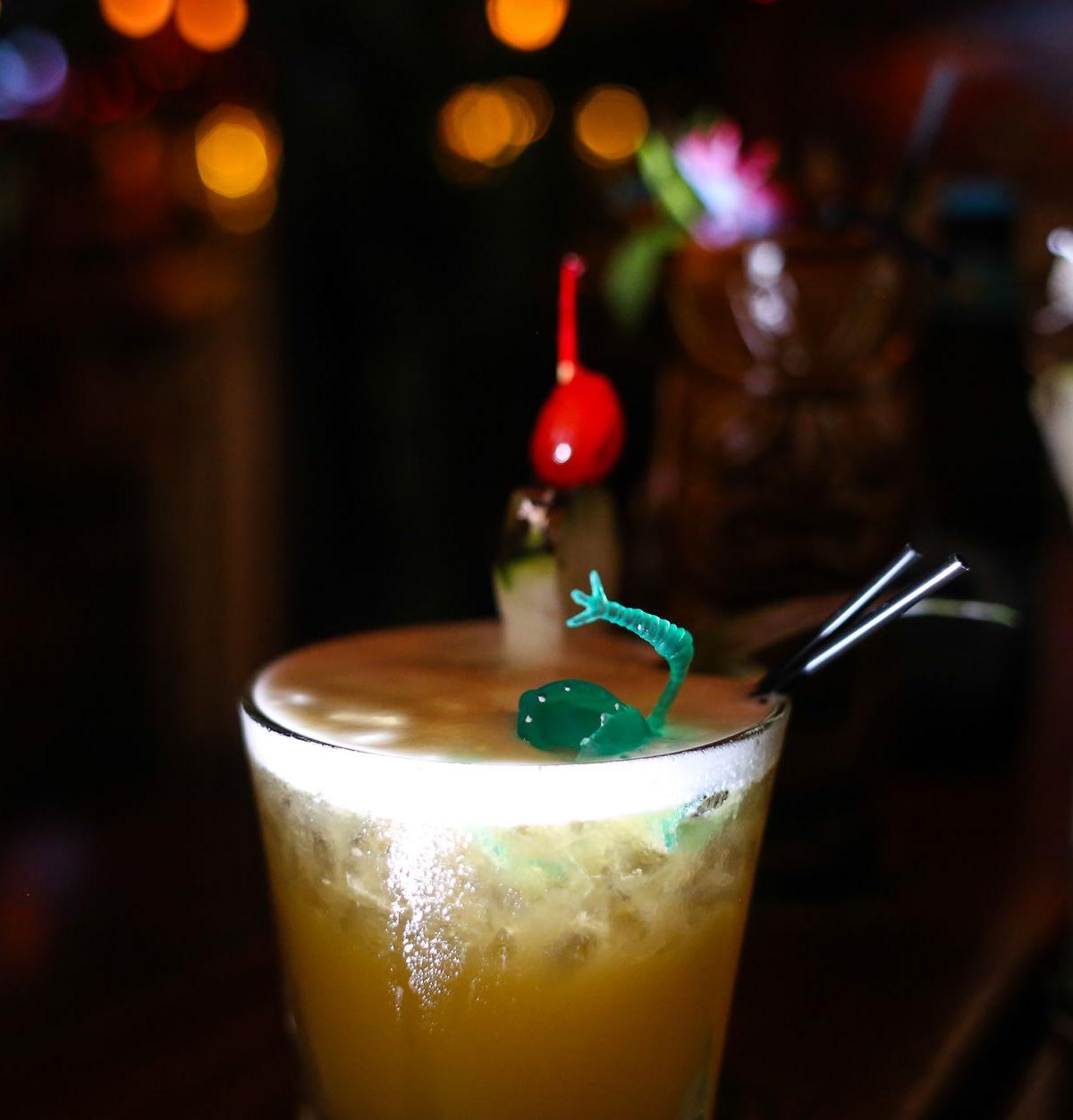 Amaretto Sour with Foam & Cherry