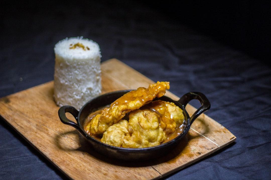 Appam with Coconut Chicken Stew