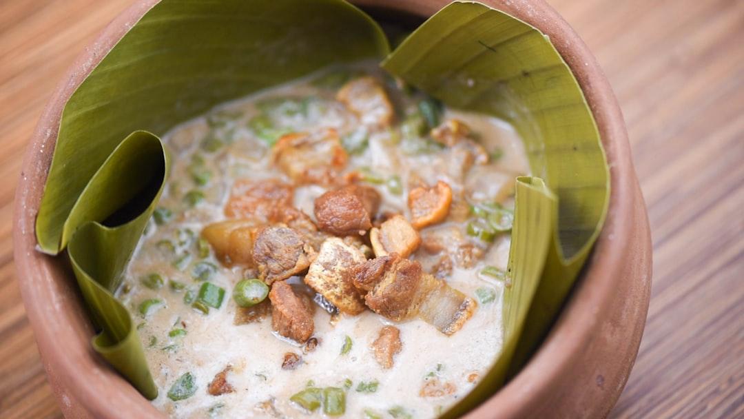 Appam with Coconut Milk Curry