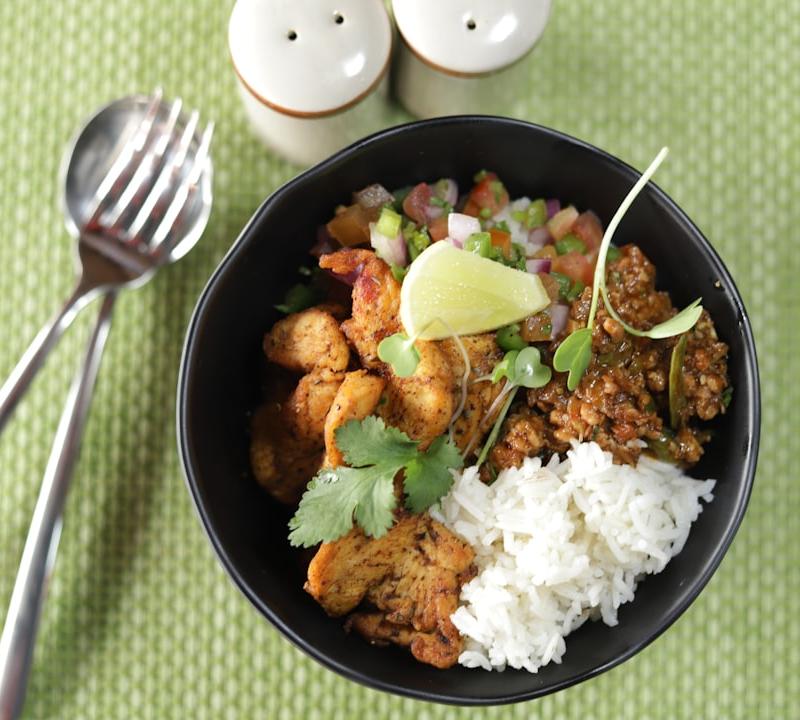 Appam with Spiced Chicken & Vegetable Stew