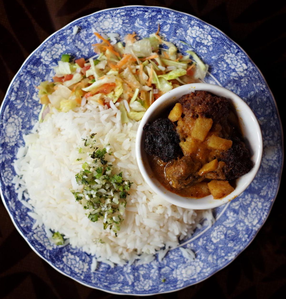Portuguese Chicken Blood Rice