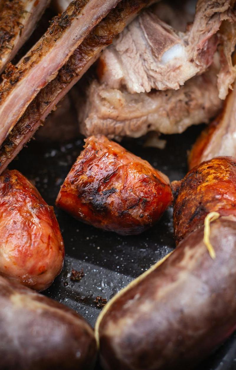 Quick Asado Platter — Grilled Beef Ribs, Chorizo & Morcilla
