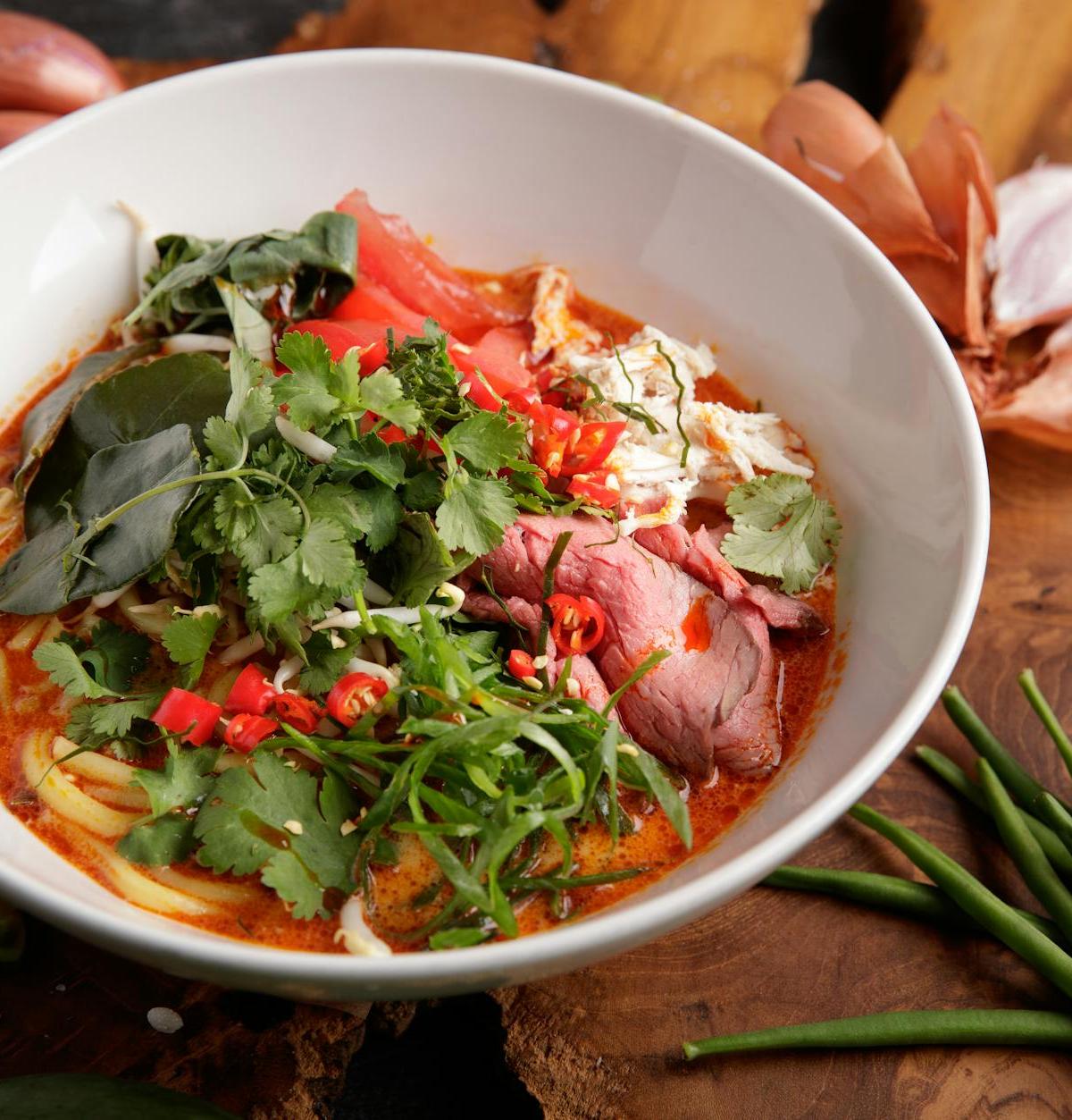 25-Min Asam Laksa with Fish & Green Beans